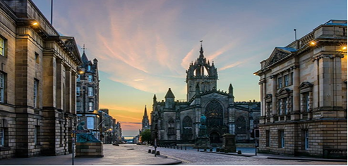 Arrival in Edinburgh